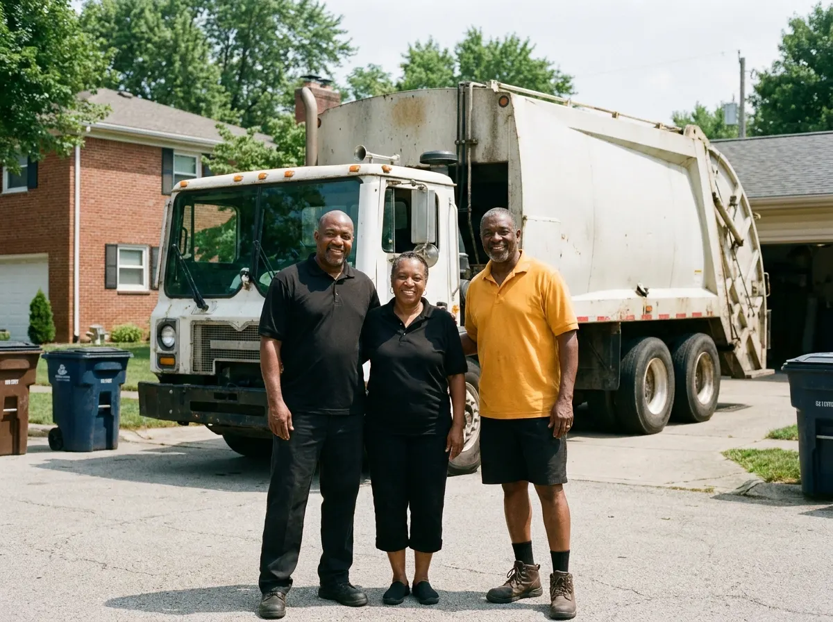 Direct Dumpster Rental garbage collection service team in Columbus, OH